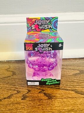 Nee Doh needoh Jolly Squish in bright purple